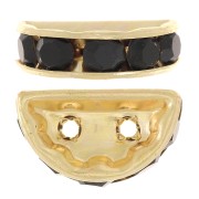 Rondelle Demi-Lune 14x8 mm dorée Jet x1|raw }}