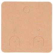 Lot de 20 supports bijoux 5x5 cm pour boucles d'oreilles - Kraft|raw }}