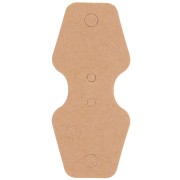 Lot de 20 supports bijoux 8x3.5 cm pour colliers - Kraft|raw }}