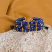 Perles Heishi rondelles en pierre gemme 6.5x2 mm - Aventurine x38cm