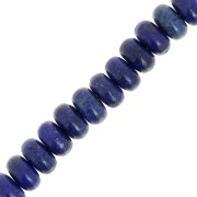 Perles Heishi rondelles en pierre gemme 8.5x5 mm - Lapis lazuli x15|raw }}