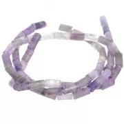 Perles tube en pierre gemme  6x3 mm - Amethyste x38cm