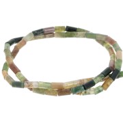 Perles tube en pierre gemme  6x3 mm - Agate indienne x38cm|raw }}