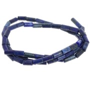 Perles tube en pierre gemme  6x3 mm - Lapis lazuli x38cm|raw }}