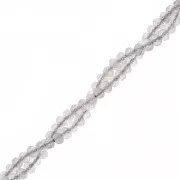 Perles rondelles aplaties facettées 3.5x2.5 mm en pierre gemme  - Labradorite x39cm