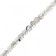 Perles cube facetté 4.5x4.5 mm en pierre gemme - Labradorite x10