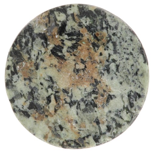 Cabochon plat rond - palet - 12 mm pierre gemme - Turquoise Africaine - Jaspe x1