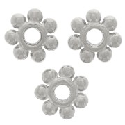 Perles rondelles fleur 6 mm - Acier inoxydable 304L x6|raw }}