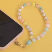 Perles rondes 10 mm - Transparent - Lilas x10