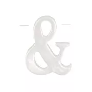 Perle symbole en nacre 10x8 mm & x1