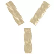 Perles tube twisté 5x1.5 mm - Gold filled (or laminé)  x10