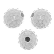 Perle ronde - balle de golf 10 mm - Plaqué Argent x1|raw }}