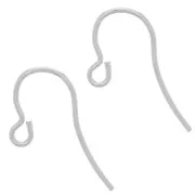 Crochets d'oreilles fil 12 mm - Argent 925 x2