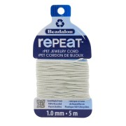 Cordon tressé RePEaT en polyester recyclé 1 mm - Ecru x5m|raw }}