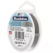 Fil Cablé 49 brins 0.46 mm - Beadalon - Acier inoxydable x31m