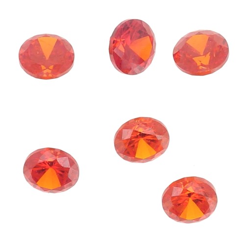 Cabochons ronds en Oxyde de Zirconium 3 mm - Hyacinth x10