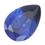 Cabochon poire en Oxyde de Zirconium 14x10 mm - Bleu marine x1