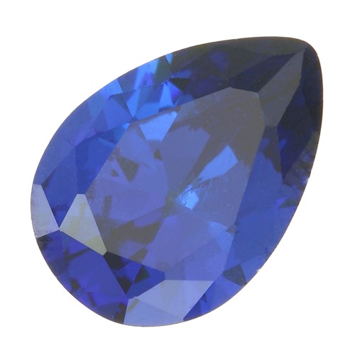 Cabochon poire en Oxyde de Zirconium 14x10 mm - Bleu marine x1