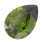 Cabochon poire en Oxyde de Zirconium 14x10 mm - Olive x1