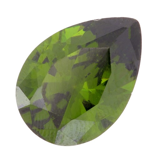 Cabochon poire en Oxyde de Zirconium 14x10 mm - Olive x1