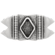 Cymbal - Connecteur pour perles GemDuo 25x12 mm Mantrakia II - Argenté vieilli x1|raw }}