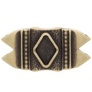 Cymbal - Connecteur pour perles GemDuo 25x12 mm Mantrakia II - Bronze x1|raw }}