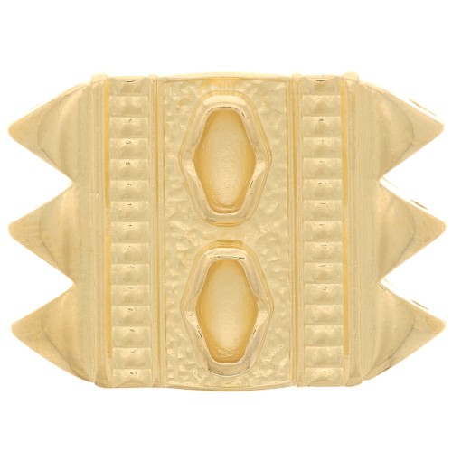 Cymbal - Connecteur pour perles SuperDuo17x23mm Mantrakia III - Doré à l'or fin x1