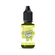 Encre transparente à alcool - Alcohol Ink Cernit n°601 - Vert anis x20ml