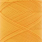 Fil plat en polyester ciré - Slam Cord pour micro macramé 0.8 mm - Jaune x100m