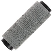 Fil plat en polyester ciré - Slam Cord pour micro macramé 0.8 mm - Gris x100m|raw }}
