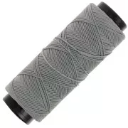 Gris - Fil plat en polyester ciré - Slam Cord pour micro macramé 0.8 mm - Gris x100m Fil plat en polyester ciré - Slam Cord pour micro macramé 0.8 mm - Gris x100m