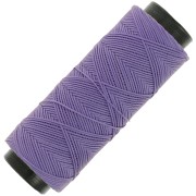 Fil plat en polyester ciré - Slam Cord pour micro macramé 0.8 mm - Amethyst x100m