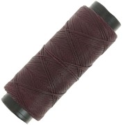 Fil plat en polyester ciré - Slam Cord pour micro macramé 0.8 mm - Aubergine x100m|raw }}