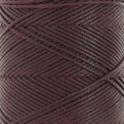 Fil plat en polyester ciré - Slam Cord pour micro macramé 0.8 mm - Aubergine x100m