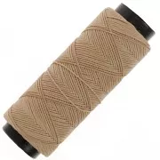 Sable - Fil plat en polyester ciré - Slam Cord pour micro macramé 0.8 mm - Sable x100m Fil plat en polyester ciré - Slam Cord pour micro macramé 0.8 mm - Sable x100m