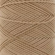 Fil plat en polyester ciré - Slam Cord pour micro macramé 0.8 mm - Sable x100m