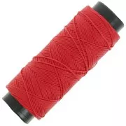 Rouge - Fil plat en polyester ciré - Slam Cord pour micro macramé 0.8 mm - Rouge x100m Fil plat en polyester ciré - Slam Cord pour micro macramé 0.8 mm - Rouge x100m