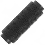 Fil plat en polyester ciré - Slam Cord pour micro macramé 0.8 mm - Noir x100m|raw }}