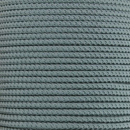 Cordon en polyester tressé 2 mm - Gris foncé x1m