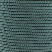 Cordon en polyester tressé 2 mm - Vert canard x1m