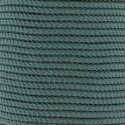 Cordon en polyester tressé 2 mm - Vert canard x1m
