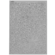 Plaque de texture Moiko pour pâte polymère 97x68 mm - Motif Hellébores x1