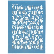 Silk Screen Moiko pour Pâte polymère 74x105 mm - Motif Algues marines 19.08 x1