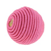 Perle recouverte de fil coton 10 mm - Fuchsia x1|raw }}