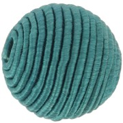 Perle recouverte de fil coton 16 mm- Teal x1|raw }}