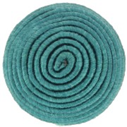 Cabochon rond recouvert de fil coton 16.5 mm - Teal x1|raw }}