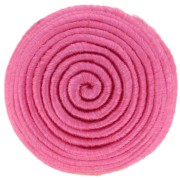 Cabochon rond recouvert de fil coton 16.5 mm - Fuchsia x1|raw }}
