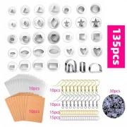 Set 35 emporte-pièces pour polymère et accessoires pour boucles d'oreilles
