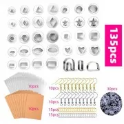 Set 35 emporte-pièces pour polymère et accessoires pour boucles d'oreilles