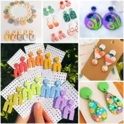 Set 35 emporte-pièces pour polymère et accessoires pour boucles d'oreilles